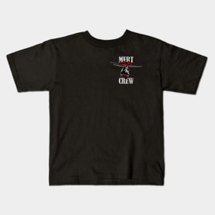 CH-47 Chinook Mert Crew (Small logo - Distressed) Kids T-Shirt